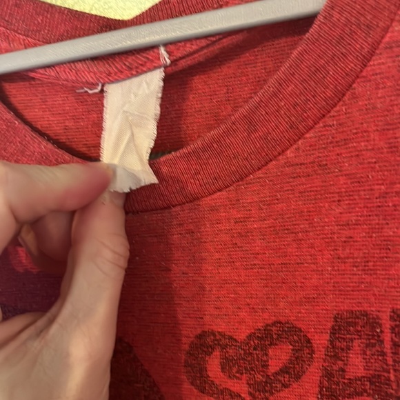 Ace Ventura Spank You Very Much! Two-Tone Red Graphic Print T-Shirt. - Picture 3 of 9